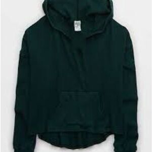 OFFLINE By Aerie Wow! Waffle Hoodie  cropped